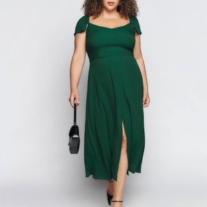 Reformation Emerald Baxley Dress